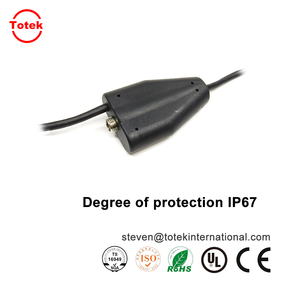 custom waterproof IP67 1 to 3 over-molded with RF jack Multifunction wire cable splitter.jpg