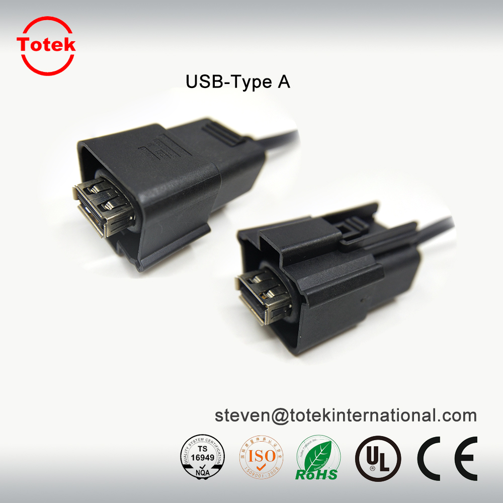 automotive In-Vehicle Infotainment IVI SiVi LINK i-driver system USB type A TO USB type B customized Signal cable assembly2.jpg