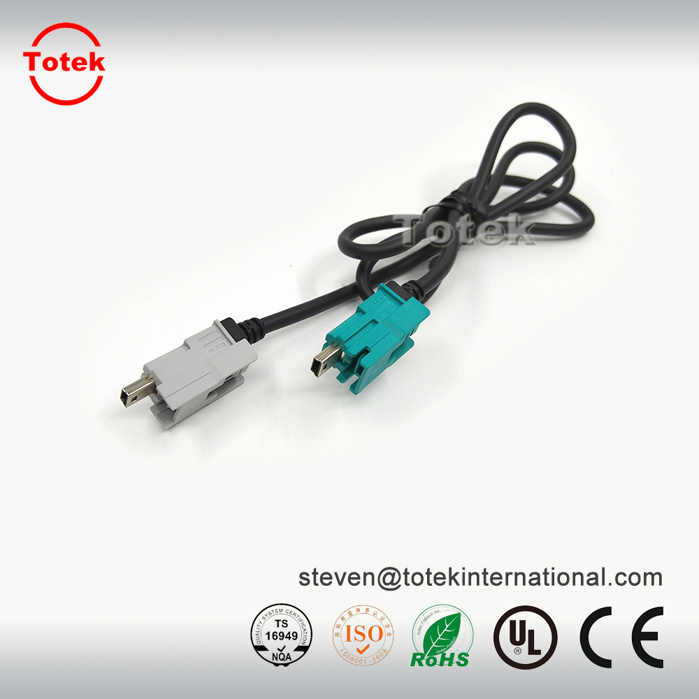 automotive In-Vehicle Infotainment IVI SiVi LINK i-driver system USB type A TO USB type B customized Signal cable assembly4.jpg