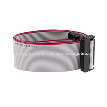 Flat-ribbon cable 14 lines, gray color, 28AWG3.jpg