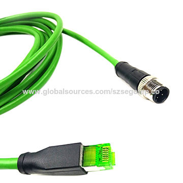 M12 Male connector to Rj45 Adapter With UL Cable.jpg M12 Male connector to Rj45 Adapter With UL Cable.jpg