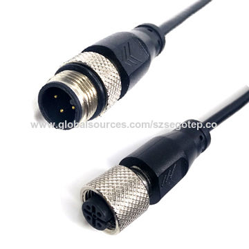 M12 Female Cable harness 3 wires plus hollow vent tube in cable. 2 meters long.jpg