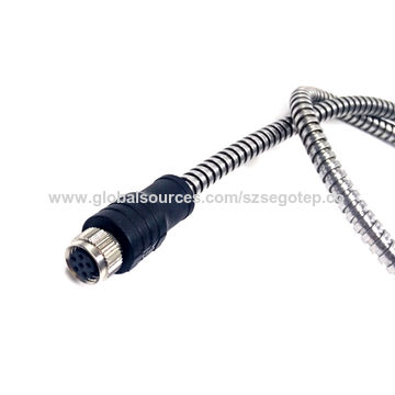 Straight Armored Cable 6 Pin TURCK To 2 Pin Mil M8 Connector2.jpg