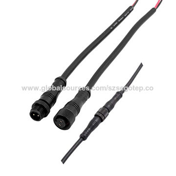 M12 2 pin waterproof connector cable for LED light lamp.jpg M12 2 pin waterproof connector cable for LED light lamp.jpg