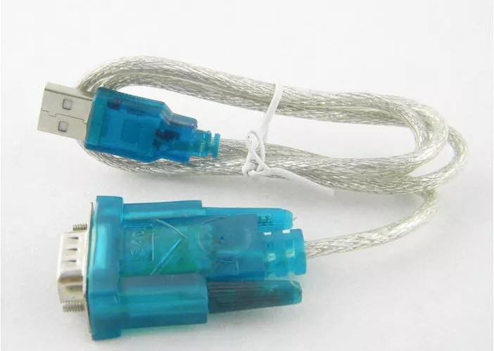 blue color usb to rs232 cable