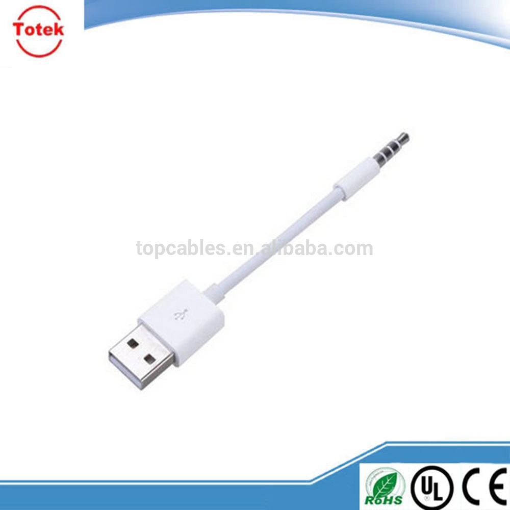 3.5mm male aux audio plug jack to usb 2.0 female usb cable