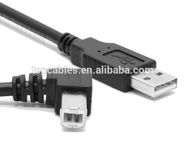 Down angled USB AM to down angled mini USB data cable