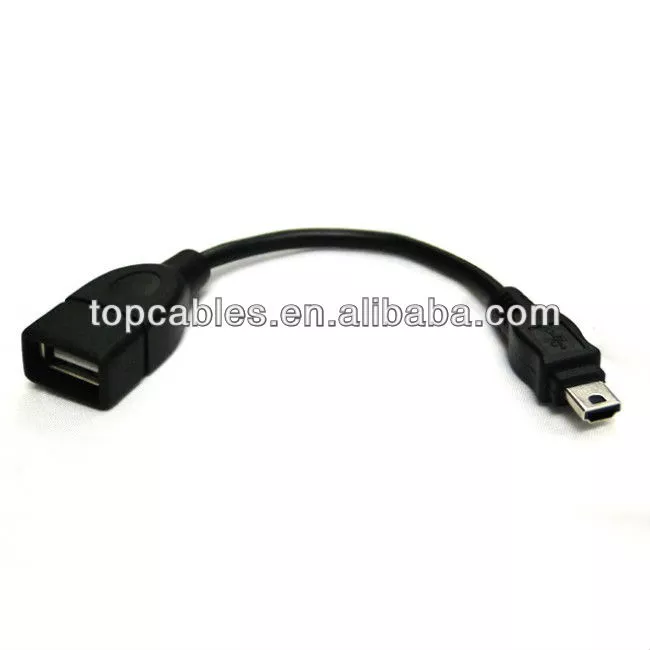 Customized short white Micro USB to Micro USB OTG cable