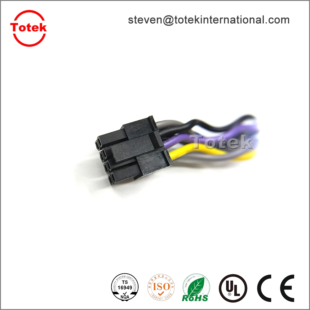 mx3.0 8p to open end Custom wire harness with heat-shrinkable T bush