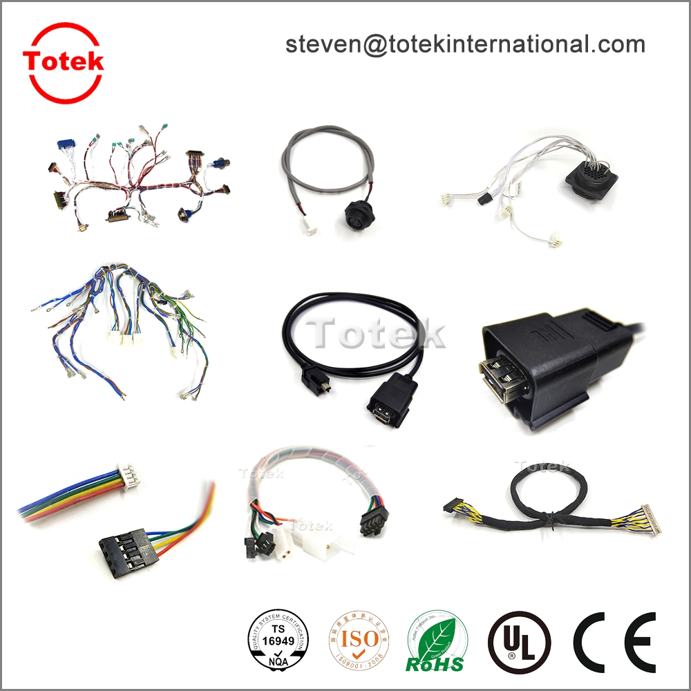 mx3.0 8p to open end Custom wire harness with heat-shrinkable T bush