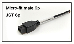 Molex 245132 10Pins female overmolded micro-fit to open end customized cable assembly, wire harness