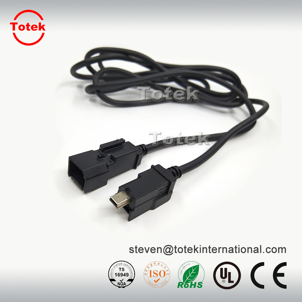 automotive In-Vehicle Infotainment IVI NAV902S USB type B male TO USB type B female customized Signal cable assembly2.jpg