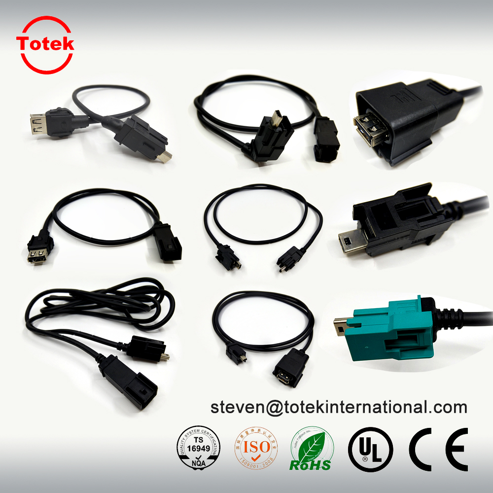 automotive In-Vehicle Infotainment IVI SiVi LINK i-driver system USB type A TO USB type B customized Signal cable assembly5.jpg