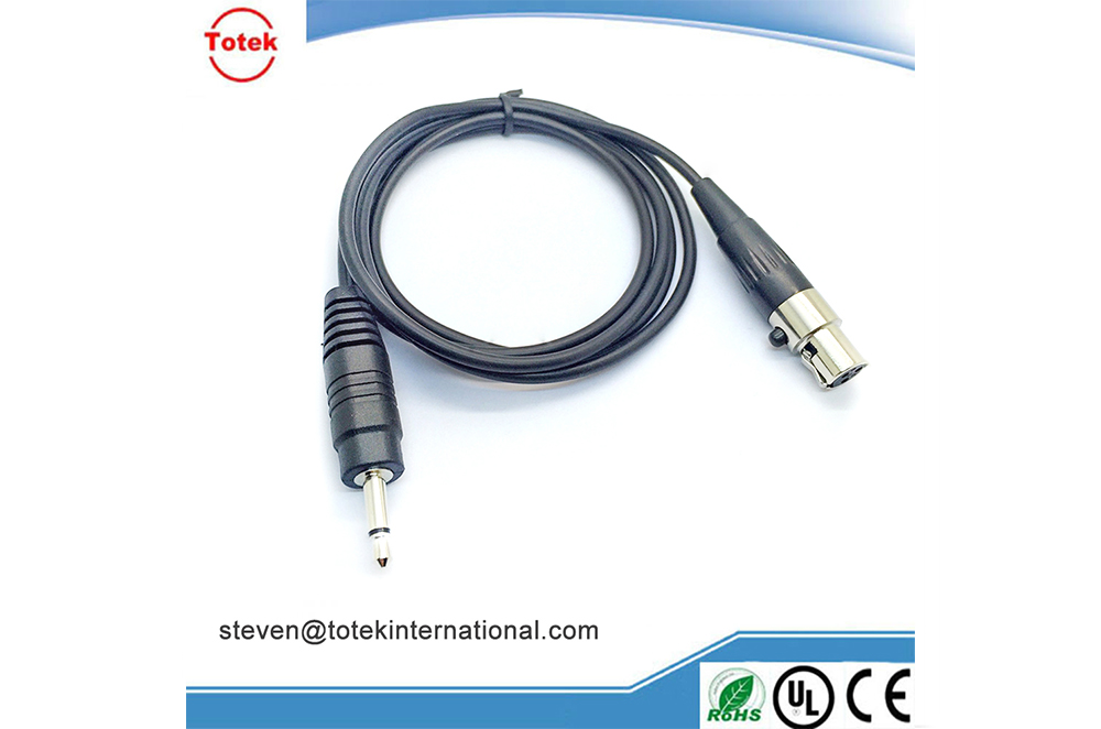 3.5mm 1/8' stereo or mono audio to female XLR RCA speaker audio video XLR cable