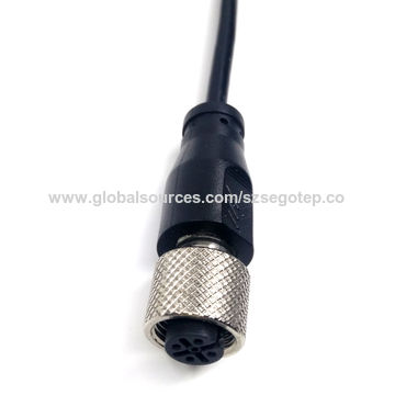 M12 A code Male Straight 3 Pin Aviation Connector Electrical with UL Cable4.jpg