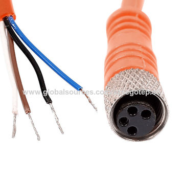 M8 4 Pin Female Straight Connector Aviation Socket with Yellow Cable3.jpg
