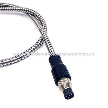 Straight Armored Cable 6 Pin TURCK To 2 Pin Mil M8 Connector3.jpg