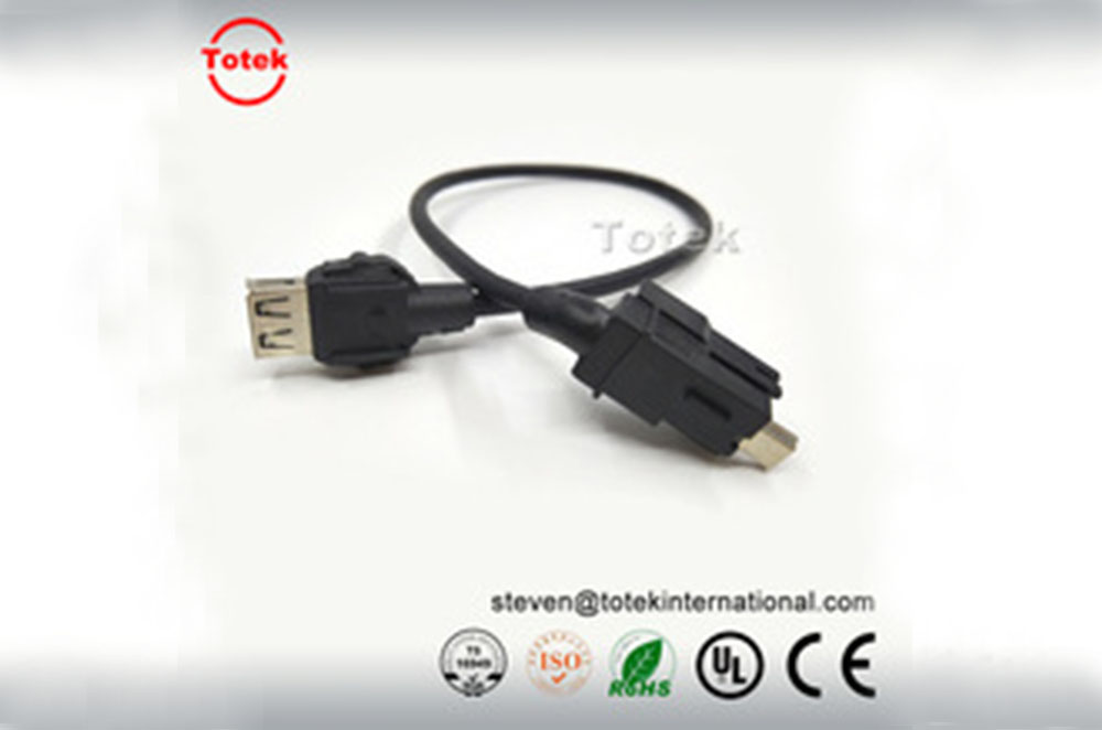 automotive In-Vehicle Infotainment IVI SiVi NAV271H NAV151 system USB type A TO USB type B bent customized Signal cable assembly