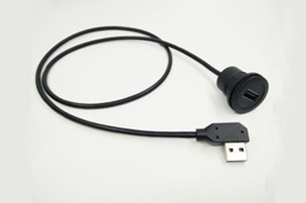 Waterproof Panel Mount 3FT Extension usb kabel for Car