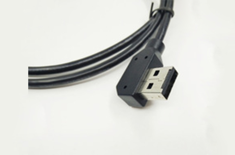 RoHS REACH UL compliant custom right angled USB 2.0 A male cable assembly