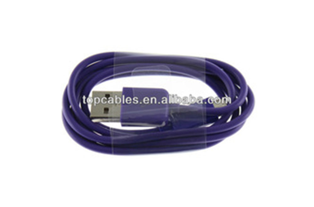 Gold connector 90 degree micro usb cable