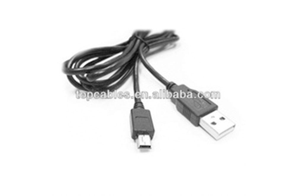 Mini usb charger cable for mini port mobile phone with RoHS certificate