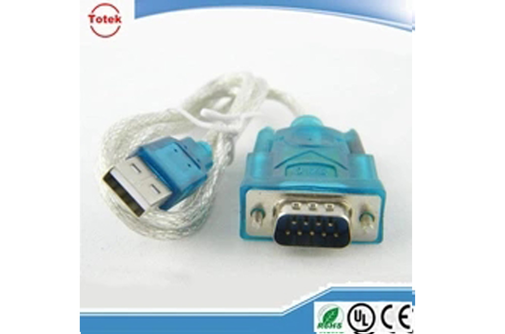 blue color usb to rs232 cable