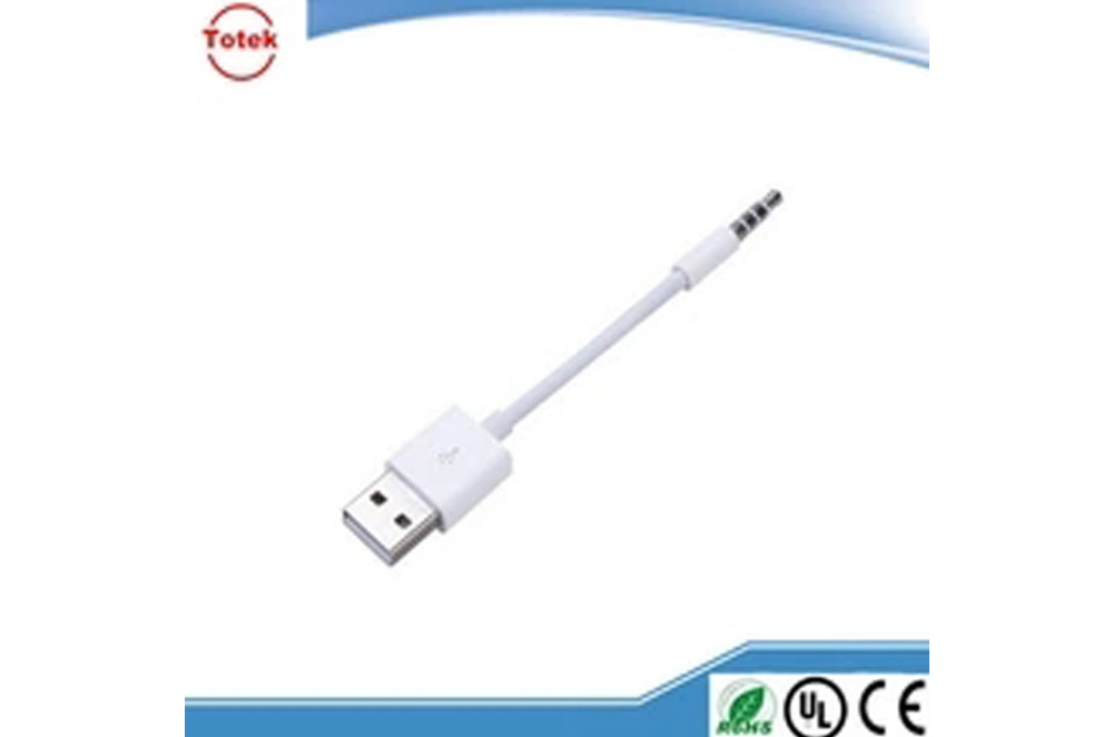 3.5mm male aux audio plug jack to usb 2.0 female usb cable