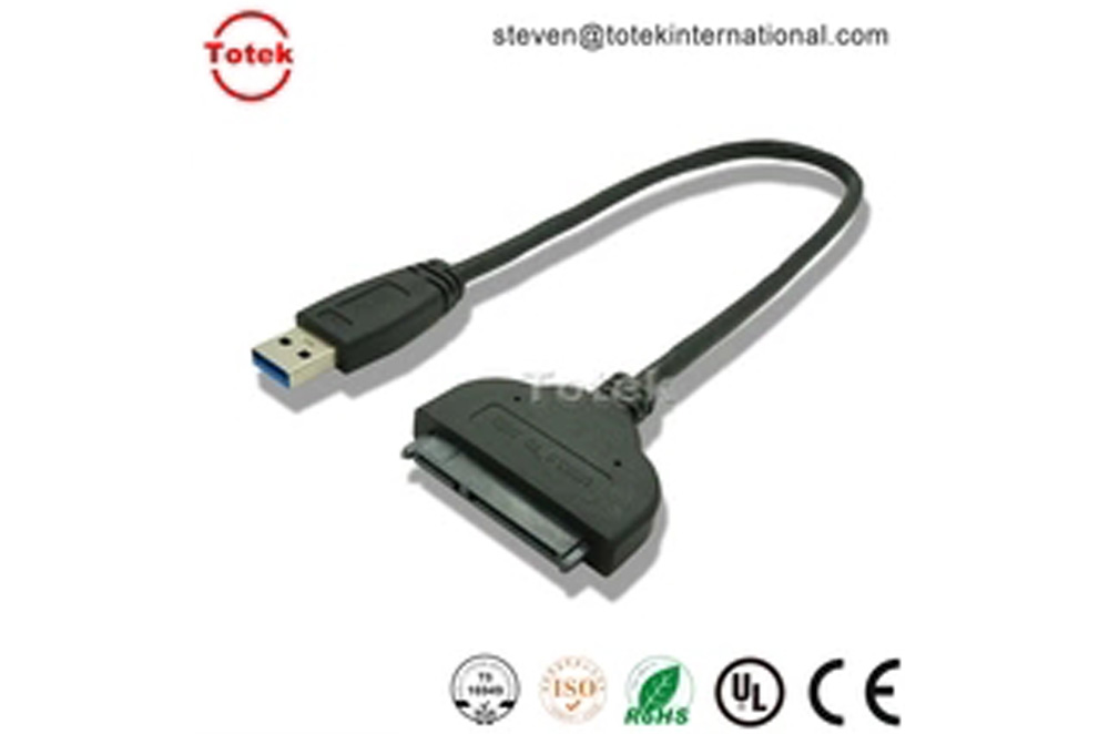 Super Speed USB 3.0 to SATA 22 Pin 2.5" Hard disk drive SSD Adapter Cable 10CM