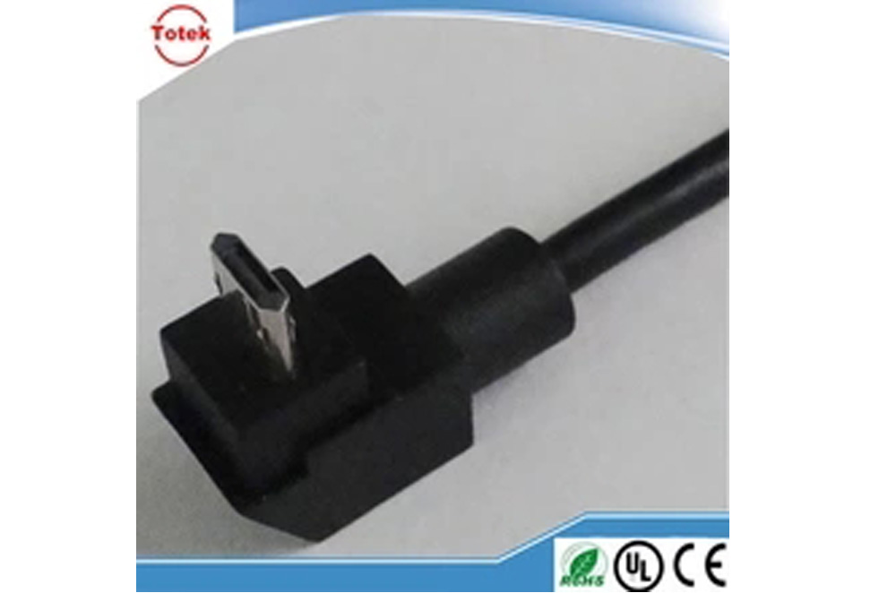 Custom Overmolding 5pin two sided usb plug wiring harness