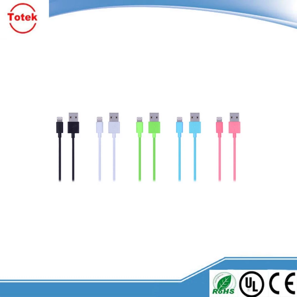 Wholesale 1m/2m/3m Colorful cellphone mini usb data cables