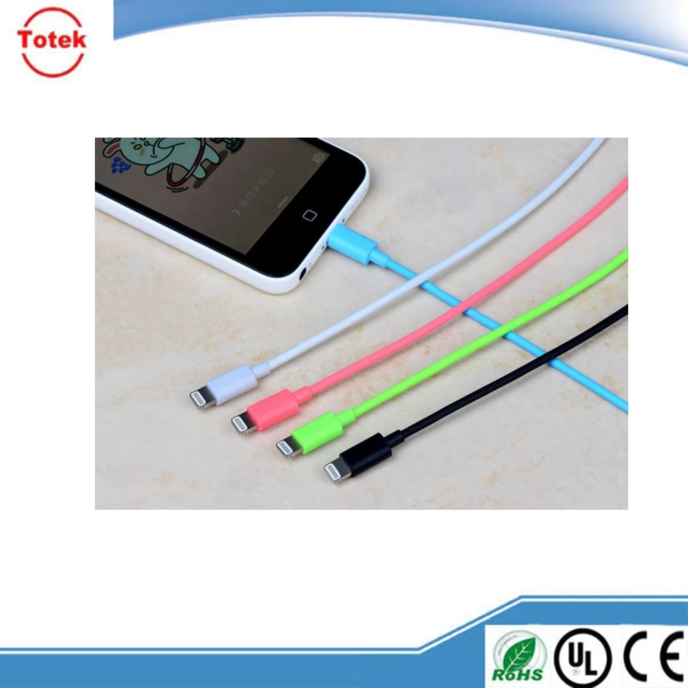 Wholesale 1m/2m/3m Colorful cellphone mini usb data cables