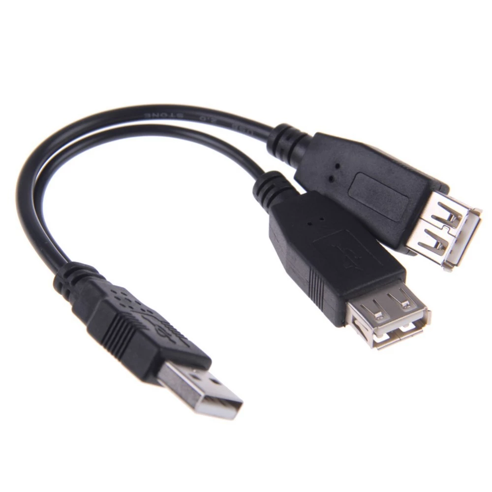 Customized USB splitter cable 2 female 1 male