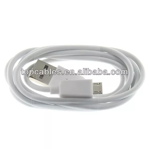Gold connector micro usb cable