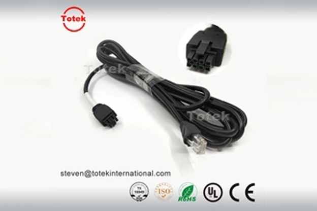 Molex 245132 8Pins female overmolded micro-fit to RJ45 cable assembly, wire harness
