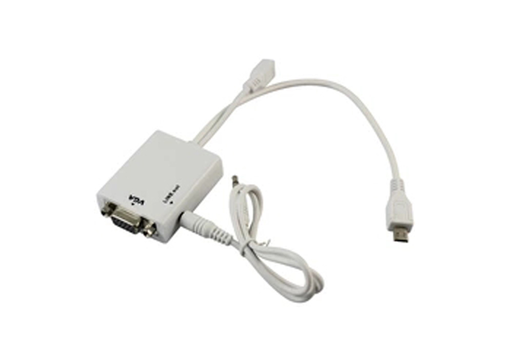 Custom splitter VGA to two micro USB cable