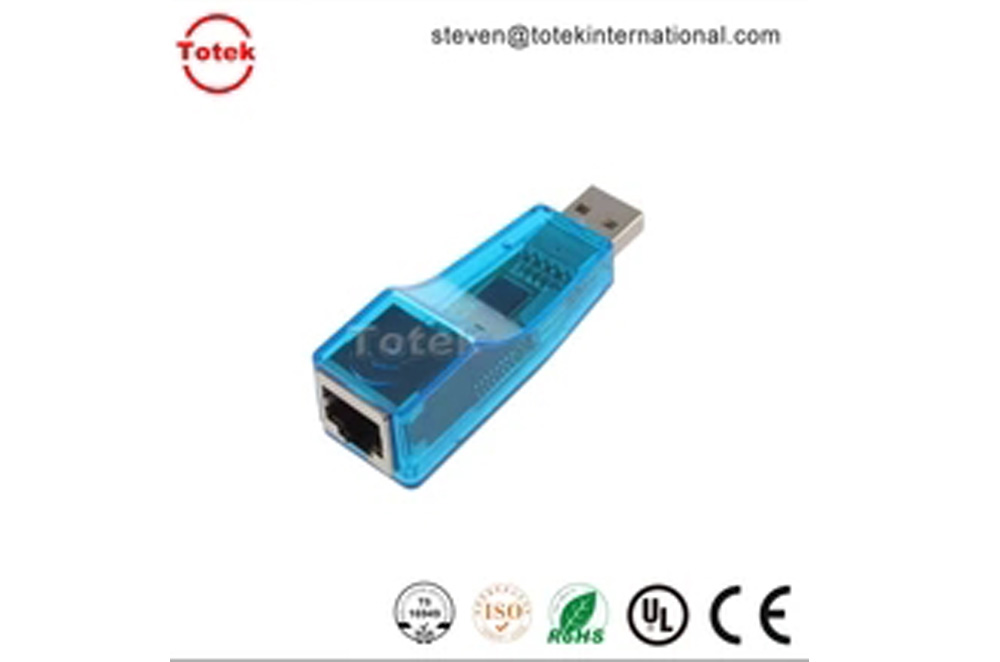 Blue USB 2.0 To LAN RJ45 Ethernet Adapter