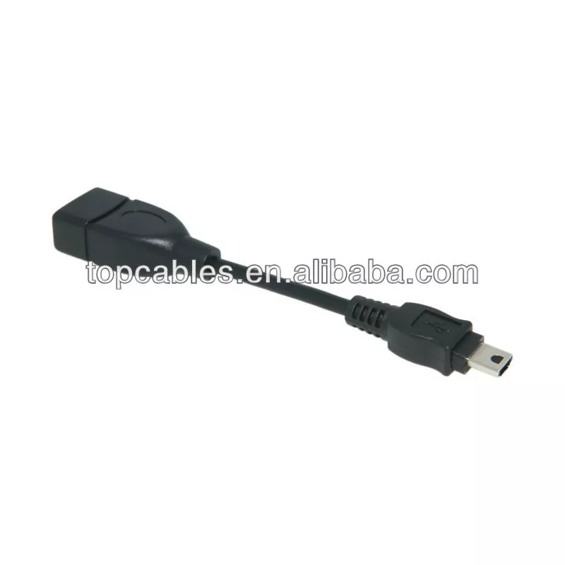 Customized short white Micro USB to Micro USB OTG cable
