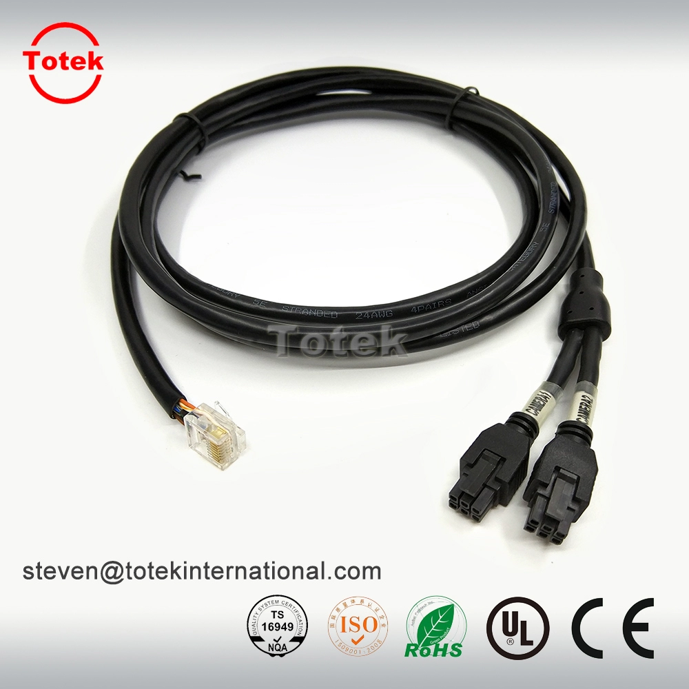 Molex 245132 10Pins female overmolded micro-fit to open end customized cable assembly, wire harness