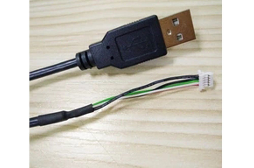 USB A male to SHR-05V-S-B 5P connector wire harness