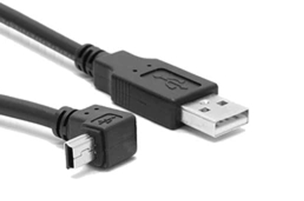 3FT USB A male to up angle mini USB extension cable