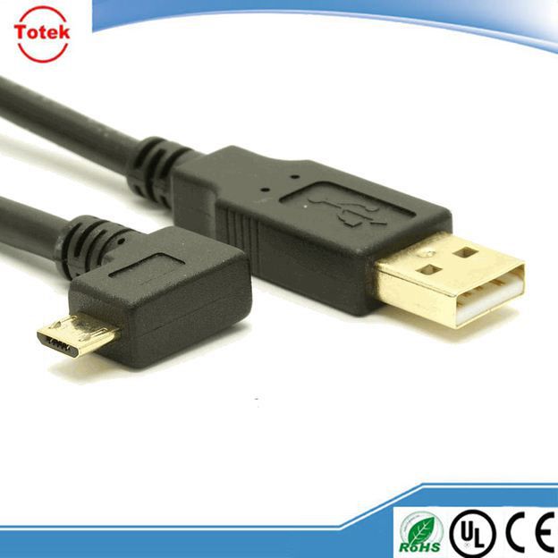 left angled 90 degree Micro USB Data Charge Cable