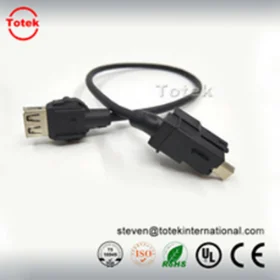 automotive In-Vehicle Infotainment IVI SiVi NAV271H NAV151 system USB type A TO USB type B bent customized Signal cable assembly