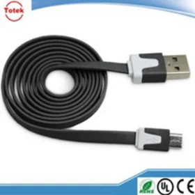 Custom flat flexible usb charging cable 3ft