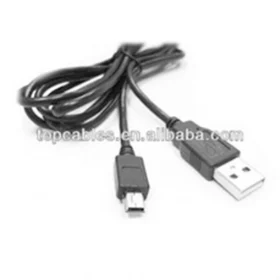 Mini usb charger cable for mini port mobile phone with RoHS certificate