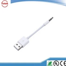 3.5mm male aux audio plug jack to usb 2.0 female usb cable