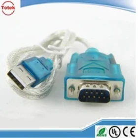 Custom male to male RS232 DB9 to USB cable