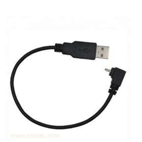 USB micro type A to USB cable with L shape 90 degree connector