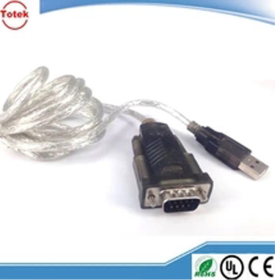 Black color customized USB to RS232 optical cable