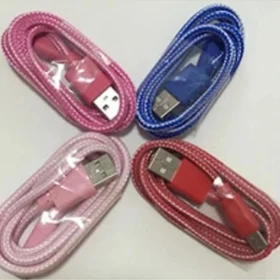 Factory Original custom fabric USB Cable With Led Light